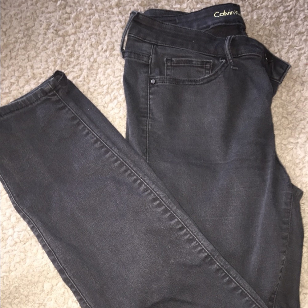 Grey/black calvin klein jean
